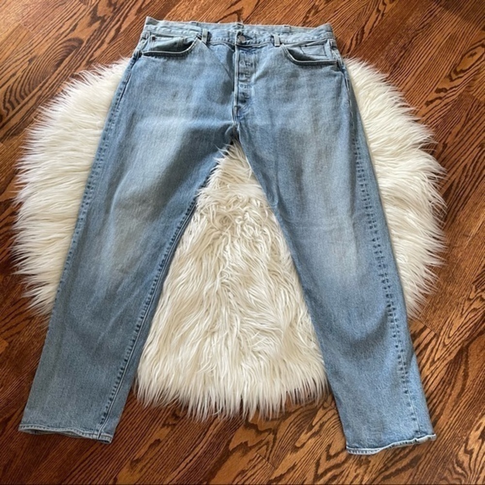Levi’s 501ST sim taper Fresh Leaves Justin Timberlake button fly 40 x 32